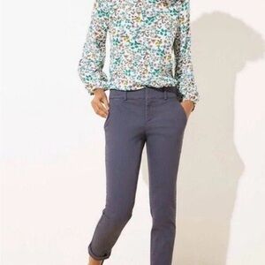 NWT Loft Girlfriend Chino in Gray